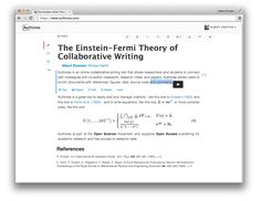 an image of a web page with the text'the emits - fermi theory of collaboration and collaboration writing '