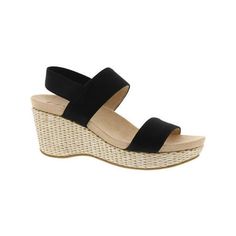 Manufacturer: LifeStride Size Origin: US Style Type: Wedge Sandals Collection: LifeStride Closure: Material: Fabric/Man Made Fabric Type: Man Made Sku: BH5665077 Size: 8 W (C).  Color: Black.  Gender: female.  Age Group: adult. Synthetic Wedge Heel Slingback Sandals, Black Wedge Heel Slingback Sandals, Black Wedge Sandals With Arch Support And Ankle Strap, Synthetic Slingback Wedge Sandals Medium Width, Black Synthetic Wedge Sandals With Arch Support, Synthetic Medium Width Slingback Wedge Sandals, Trendy Black Wedge Sandals With 4-inch Heel, Black Wedge Sandals With 4-inch Heel For Summer, Black Slip-on Wedge Sandals With Buckle