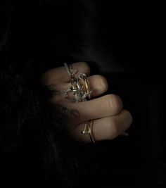 #rings #aesthetic #jewels #jewelry #ring 1m Followers, Jewelry Lookbook, Put A Ring On It, Girly Jewelry, Jewelry Inspo, Beaded Rings, Girls Wear, Aesthetically Pleasing