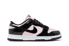 Wmns Dunk Low 'Pink Foam Black' Pink Leather Nike Sneakers, Wmns Dunk Low, Trendy Shoes Sneakers, Pretty Shoes Sneakers, Flight Club, Cute Nike Shoes, Fresh Shoes, Cute Sneakers, Hype Shoes