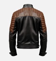 Elevate your style with our classic men’s brown black cafe racer leather jacket. Crafted from high quality leather, this jacket exudes timeless sophistication and rugged charm. The rich brown hue adds warmth to your ensemble, while the sleek black detailing and minimalistic design channel a vintage-inspired vibe. Featuring a snap-tab collar, zippered pockets, and quilted detailing on the shoulders, this jacket effortlessly combines form and function. Product Specification: Material & Lining: Pre Black Cafe Racer, Racer Leather Jacket, Maroon Leather Jacket, Cafe Racer Leather Jacket, Cafe Racer Style, Pink Leather Jacket, Green Leather Jackets, White Leather Jacket, Blue Leather Jacket