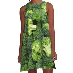 Loose-fit, mid-length sleeveless dress with silky handfeel. Printed on both sides. Machine washable. Size range XS-2XL. give this great shirt to your real BRO(ccoli) Woven Dress, Dress For Sale, Both Sides, Dress Fabric, Mid Length, Broccoli, Dresses For Sale, A Line Dress, Designer Dresses