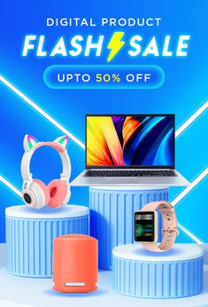 the flash sale is up to 50 % off on all electronics and gadgets