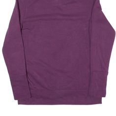 Item is in good used condition. >Size: UK 12 >Armpit To Armpit: 20" >Armpit To Cuff: 18" >Collar To Hem: 26" Purple Crew Neck Tops With Ribbed Cuffs, Purple Crew Neck Top With Ribbed Cuffs, Purple Cotton Sweater With Ribbed Cuffs, Purple Cotton Tops With Ribbed Cuffs, Purple Cotton Top With Ribbed Cuffs, Purple Crew Neck Sweatshirt, Purple Crew Sweatshirt For Fall, Purple Cotton Crew Neck Sweatshirt, Purple Cotton Crew Neck Top