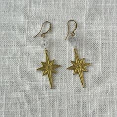 Herkimer Diamond North Star Earring Intuition Meditation, Inner Knowing, Star Earring, Right Or Wrong, Hedge Witch, Our Path, Herkimer Diamond, North Star, Star Earrings