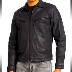 The Air Force Denim Jacket Features Diagonally Chest Pockets With A Zipper Closure. At The Waist, Broad Welt Pockets Are Added In. This Denim Jacket Is Designed With A Zipper At The Center Front, Reinforced With Rivets At The Top And Bottom. The Upper Back Neck Shows An Eyelet Detail With A Cord. Shaped Sleeves Create A Comfortable Fit. Slim Fit Flat Collar Shaped Long Sleeves Straight Inset- Cuffed Shank Buttons Chest Pockets With A Zip Welt Pockets At The Waist Zipper Closure - Top And Bottom Raw Denim Jacket, Air Force Jacket, Waxed Denim, G Star Men, Biker Denim, Mens Lightweight Jacket, Black Windbreaker, Beige Jacket, Flat Collar