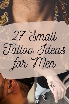 the words 27 small tattoo ideas for men