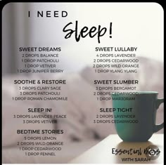 I Need Sleep, Helichrysum Essential Oil, Doterra Diffuser, Doterra Oil, Young Living Essential Oils Recipes, Oils For Sleep