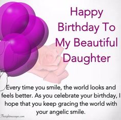 happy birthday to my beautiful daughter