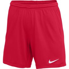 Nike WOMENS Park III Shorts The Nike Dri-FIT Park III Shorts have soft, sweat-wicking fabric to help keep you dry and comfortable. The stretchy waistband is lined with mesh for breathability. Dri-FIT technology helps you stay dry, comfortable and focused. Elastic waistband is lined with mesh for breathability and has a drawcord. 100% POLYESTER Womens Athletic Shorts, Soccer Shorts, Plus Size Brands, Womens Soccer, Nike Womens, Active Shorts, Grey Women, Navy Women, Global Fashion