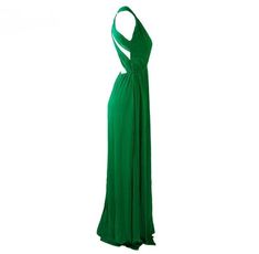 Backless Sleeveless Green V-Neck Maxi Dress Green Sleeveless Backless Stretch Dress, Green Sleeveless Stretch Backless Dress, Green Sleeveless Backless Evening Dress, Green V-neck Sleeveless Stretch Dress, Stretch Green Sleeveless Evening Dress, Green Stretch Sleeveless Evening Dress, Green V-neck Stretch Sleeveless Dress, Green Stretch V-neck Sleeveless Dress, Green V-neck Backless Dress For Evening