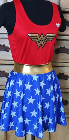 a dress made to look like wonder woman