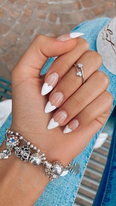 February Almond Nails Ideas, February Nails, Nail Designs Valentines, Almond Acrylic Nails, Nails Desing, Chic Nails, Dope Nails, Valentine's Day Nails