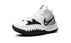 the nike zoom basketball shoe in white and black is on sale for $ 599