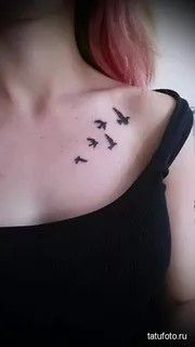 the back of a woman's chest with birds on it and text that reads best 25 - three birds tattoo ideas on pinterest