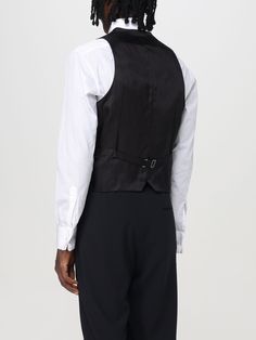 Find EMPORIO ARMANI Suit Vest on Editorialist. Suit Vest EMPORIO ARMANI Men color Black Blue Black Suit, Suit Vest Men, Suit Vest For Men, Armani Suit, Black Suit Vest, Armani Blazer, Armani Suits, Vest For Men, Emporio Armani Men