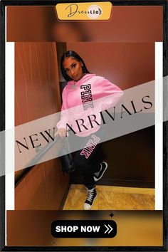 Pink Letter Pocket Hoodies Sweatpants Tracksuit Trendy Pink Sweatpants With Letter Print, Pink Hoodie Tracksuit For Winter, Trendy Winter Sweatpants With Letter Print, Pink Letter Print Sweatpants For Streetwear, Pink Letter Print Sweats For Streetwear, Pink Trendy Winter Tracksuit, Trendy Pink Sweatpants For Fall, Casual Pink Tracksuit For Streetwear, Pink Tracksuit For Winter Streetwear