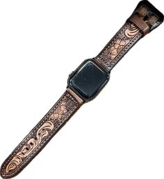 Brown Adjustable Apple Watch Band, Adjustable Brown Apple Watch Band, Vintage Adjustable Bracelet Strap Apple Watch Band, Hand Tooled Adjustable Leather Apple Watch Band, Adjustable Vintage Bracelet Strap Apple Watch Band, Vintage Adjustable Rectangular Watch Bands, Adjustable Hand Tooled Leather Apple Watch Band, Vintage Brown Adjustable Watch Band, Vintage Adjustable Apple Watch Band