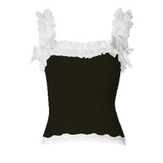 Please refer to our sizing chart for a guideline when choosing a size. 5 business days order processing time. 90% polyester 10% spandex Lace Ruffled Camisole Tank Top, Lace Ruffle Camisole Tank Top, Lace Ruffled Cami Tank Top, Lace Ruffle Cami Tank Top, Elegant Tops With Lace Trim And Ruffled Straps, Chic Fitted Tank Top With Bow, Fitted Lace Trim Camisole With Ruffled Straps, Fitted Camisole With Lace Trim And Ruffled Straps, Chic Tops With Lace Trim And Ruffled Straps