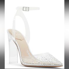 Disney X Aldo Glass Slipper Heels Tried On Multiple Times But Never Worn Glass Slipper Heels, Slipper Heels, Aldo Shoes Women, Shoes Disney, Women Heels, Glass Slipper, Aldo Shoes, Shoes Women, Shoes Women Heels