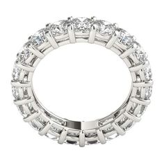 4 ct Cushion Cut Diamond Eternity Band – BenzDiamonds Asscher Cut Diamond, Cushion Cut Diamond, Diamond Eternity Band, Side Stone Engagement Ring, Radiant Cut Diamond, Marquise Cut Diamond, Cushion Cut Diamonds, Oval Cut Diamond, Eternity Band Diamond