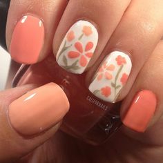 Nails Summer Nail Art, Floral Nail Art, Manicure Y Pedicure, Fabulous Nails