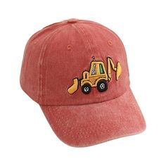 Toddler Excavator Baseball Hat, Embroidery Adjustable Kids Baseball Hat, Toddler Boy Girl Birthday Gift Specification: Material: 96% Cotton 4% Polyester Pattern Type: Excavator Embroidery Gender: Boy/Girl Item Type: Baseball Hat Package Included: 1 x Baseball Hat Friendly Tips: 1. Please kindly allow a 2-3% difference according to manual measurement. 2. Please check the measurement chart carefully before you buy the item.(1 inch=2.54cm) 3. Please note that a slight color difference should be acc Cute Baseball Cap For Birthday, Cute Birthday Baseball Cap, Cute Cotton Hats For Birthday, Cute Cotton Birthday Hats, Cute Embroidered Adjustable Baseball Cap, Playful Red Hats For Playtime, Playful Red Hat For Playtime, Adjustable Red Hats For Playtime, Adjustable Red Hat For Playtime