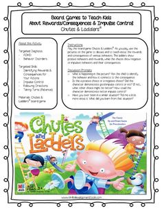 an article about the adventures of chutes and ladders, with text on it