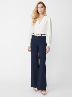 So luxe, so refined. Our silky Rinaldo blouse has a half placket shape and dress shirt cuffs for an air of elegance. | J.McLaughlin Women's Rinaldo Blouse Off White, Size XS | Cotton/Silk Shirt Cuff, J Mclaughlin, White Solid, Top Collection, Women's Tops, Cotton Silk, White Tops, Stand Collar, Dress Shirt