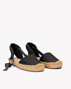 The Lauren Lace Up - Core - Noche Black - Women's – Soludos Natural Textured Summer Espadrilles, Straw Espadrilles With Woven Sole For Beach Season, Natural Fabric Espadrilles For Vacation, Casual Jute Espadrilles With Round Toe, Casual Linen Espadrilles With Round Toe, Natural Colored Espadrilles For Vacation, Casual Espadrilles With Woven Jute Sole, Canvas Sandals With Round Toe For Summer, Casual Jute Espadrilles With Woven Sole