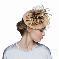 Lovely Light Beige Velour Fascinator with a Velvet Flower by DIVA HATS. Lovely light beige velour fascinator with a velvet flower. Women head accessories for weddings, routs, parties, derby. Ready-to-wear hats that respond to all the latest trends in fashion. Fascinator hats are highly detailed accessories that accentuate your outfits with a subtle charm and elegance. It resembles a hat but is much smaller and unpretentious. This is very comfortable - one size fascinator holds on a headband Spring Beige Fascinator With Handmade Flowers, Elegant Cream Flower Fascinator, Elegant Cream Fascinator For Vintage Events, Elegant Adjustable Flower Fascinator, Elegant Flower-shaped Adjustable Fascinator, Elegant Beige Headpieces For Spring, Beige Fascinator With Handmade Flowers For Kentucky Derby, Elegant Fascinator With Handmade Flowers For Evening, Elegant Evening Fascinator With Handmade Flowers