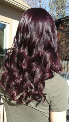 Purple Toned Red Hair, Dark Violet Red Hair Color, Cherry Plum Hair Color, Dark Violet Hair Burgundy, Deep Cherry Red Hair Burgundy, Violet Red Hair, Dark Maroon Hair, Pravana Violet, Red Violet Hair Color