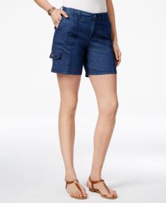 Comfort-Waist Cargo Shorts, Created for Macy's | macys.com Karl Lagerfeld Paris, Matching Family Outfits, Family Outfits, Sleeves (women), Trendy Plus Size, Swimwear Tops, Look Fashion, Sweater Jacket, Cargo Shorts