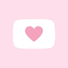 a pink and white square with a heart in the center on a light pink background