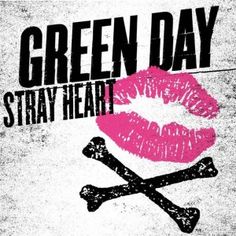 the green day logo with pink lips and crossbones