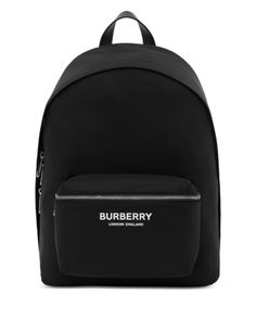 Burberry Jett Logo Print Backpack Burberry Backpack Men, Burberry Backpack, Backpack Free, Fishing Nets, Laptop Pocket, Designer Backpacks, Burberry Men, Men's Backpack, Black Backpack