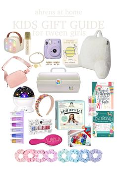 Gift guide for the girls in your life from ages 8-11, the tween years! Crafting, fun accessories, and beauty items for little ladies. Gifts For 8 Yr Girl, Toys For 9 Year Girl, Birthday Gifts For 10 Year Girl, Gifts For 8 Year Girl, Gifts For 11 Year Girl, Gifts For Girls 8-10, Planner Gift Ideas, Calligraphy For Kids