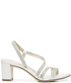 Naturalizer Vanessa Strappy Crystal Detail Block Heel Evening Dress Sandals | Dillard's Block Dress, Dress Sandals, Block Heels Sandal, Block Heels, Sandals Heels, Heel Height, Evening Dresses, Sandals, Heels