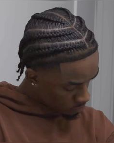 Cornrows Taper Men, Black Male Braided Hairstyles, Beginner Braids For Men, Braids On Black Man, Make Braids Black Men, Cornrows For Men Styles, High Taper With Braids, Cornrows Low Taper