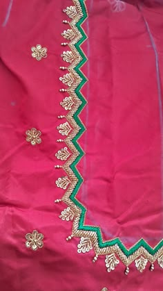 Thread Work Kurti Designs Latest, Small Maggam Work Designs, Work Kurti Designs Latest, Thread Work Kurti, Simple Maggam Works, Pattu Blouse Designs, Exclusive Blouse Designs, Pink Blouse Designs, Silk Saree Blouse Designs Patterns