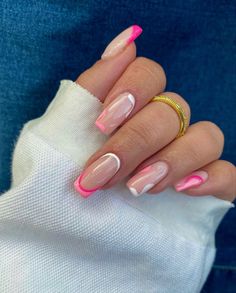 Kylie Nails, Beauty Hacks Nails, Simple Acrylic Nails, Acrylic Nails Coffin Short, Pink Daisy