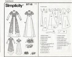 the sewing pattern for this dress is very easy to sew