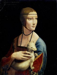 a painting of a woman holding a lamb