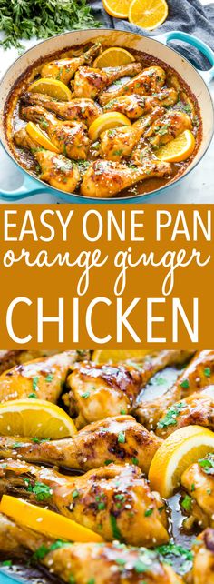 an easy one pan orange ginger chicken recipe