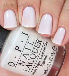 OPI Funny Bunny. The perfect opaque white polish without being stark white. Sheer White Nail Polish, Milk Bath Nails, Nail Polish Opi, Knee Strengthening, Sheer Polish, Funny Bunny, White Nail Polish, Nail Envy, Opi Nail Polish