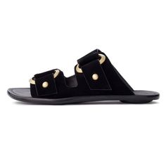 Nib Rag & Bone Avost Flat Sandal Black 7.5 - Size 7.5m 37.5 - New With Box, Auth Card And Dust Bag - Black Suede Leather Upper, Brushed Gold Hardware, And An Ergonomic Nubuck Footbed. * Photos 1-4: From Rag & Bone / Nordstrom * Photos 5-10: Are Of The Shoe For Sale (With Box, Dust Bag, And Card) Please Add A Comment For Questions Tags: Rag & Bone Avost Flat Sandal Black 7.5, Rag And Bone Black Suede, Slip On Sandal, Birkenstock Style, * Slip-On Style In An Open-Toe Silhouette Black Suede Brushed Designer Slides With Tang Buckle For Summer, Designer Summer Slides With Tang Buckle, Summer Suede Sandals With Tang Buckle, Luxury Suede Mules For Summer, Mint Sandals, Wedges Shoes Low, Birkenstock Style, Brushed Gold Hardware, Black Gladiator Sandals