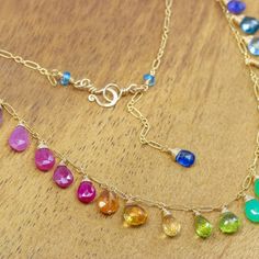 Rainbow Gemstone Necklace Colorful Stone Necklace Precious Gemstone Necklace Multi Stone Drop Necklace Rainbow Necklace Chakra Necklace Gold (26574 - 6) Rainbow Multi-stone Pendant Jewelry, Rainbow Gemstone Beads Jewelry For Gifts, Multicolor Gemstone Dangle Necklaces, Multicolor Gemstone Dangle Necklace, Rainbow Gemstone Beads Necklace As Gift, Rainbow Gemstone Beads Necklace For Gift, Rainbow Gemstone Pendant Jewelry, Rainbow Gemstone Pendant Necklace, Rainbow Necklaces With Natural Stones For Jewelry Making