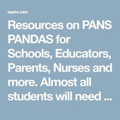 the words resources on pans pandas for schools, instructors, parents, nurses and more almost students will need