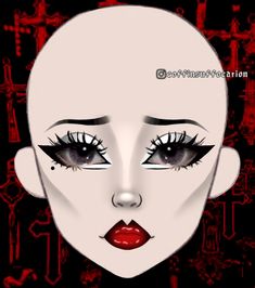 Goth 4th Of July Makeup, Gothic Makeup Simple, Goth Easy Makeup, Goth Makeup Looks Easy, Gothic Makeup Ideas Simple, Goth Makeup For Beginners, Goth Makeup No White Base, Goth Makeup Inspo Drawing, Goth Makeup Template