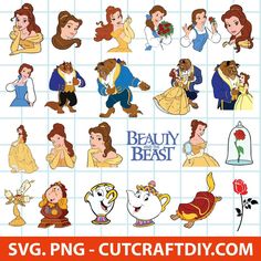 beauty and the beast clip art